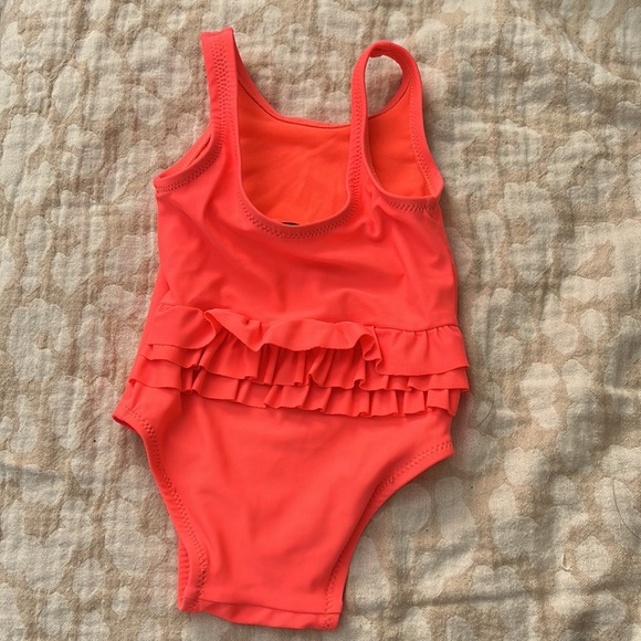 Old navy neon ruffle swim suit - Picture 2 of 2